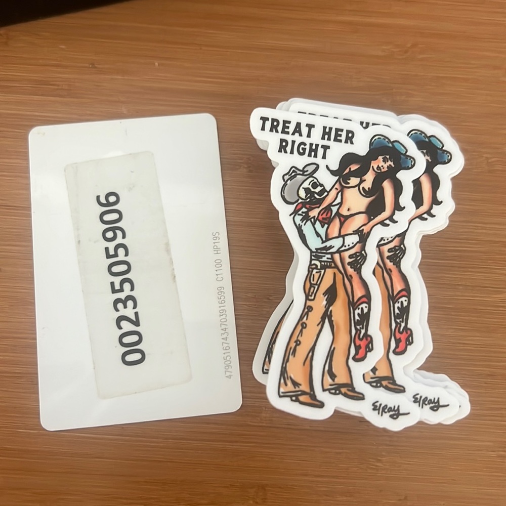 COPY - Treat Her Right Cowgirl Sticker